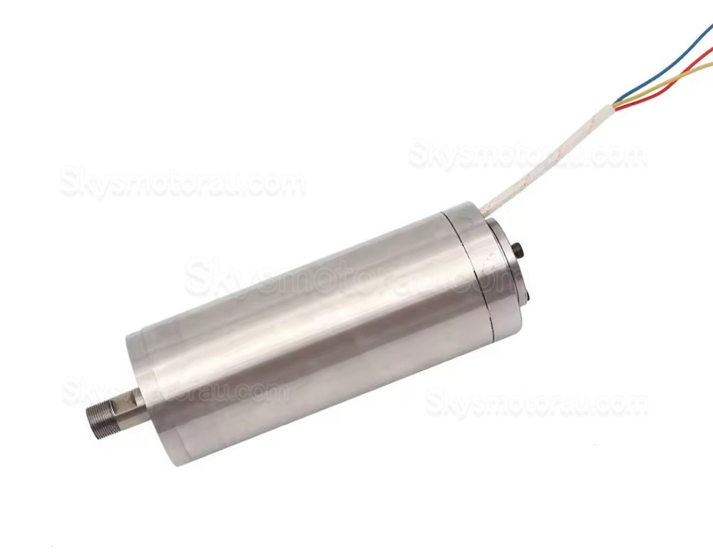 0.3kW Water Cooled Spindle Motor JGD-48-0.3k ER8 Collet 75V 0.04Nm 60000RPM